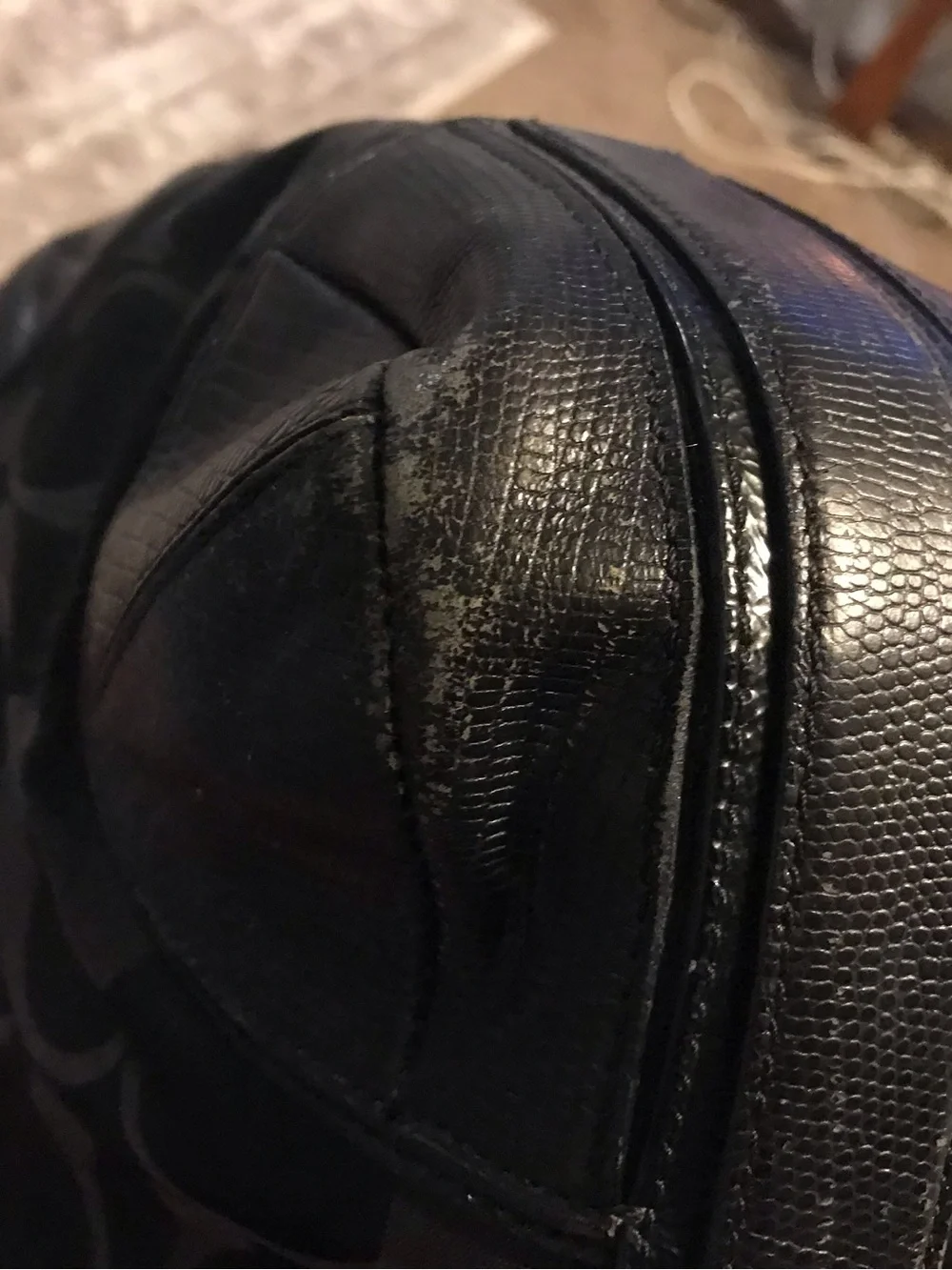 Coach Black Hobo Purse No. 1076-16408